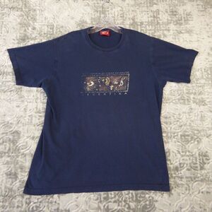 Vintage Argentina Shirt Men's Large Blue Extremo Sur Destination Tourist Graphic